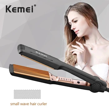 通販 Kemeiプロカーリング鉄段ボールクリンパーtwistline髪トング女性ファッショントウモロコシカーラートルマリンセラミックスタイリングツール45グラム