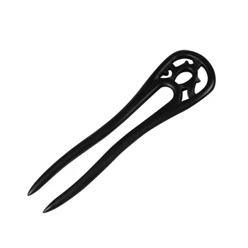 

1PC Retro Ebony Hairpin Antiquing Hair Accessories U-shape Hair Clip Updo Hair Insert for Ladies Model Girls