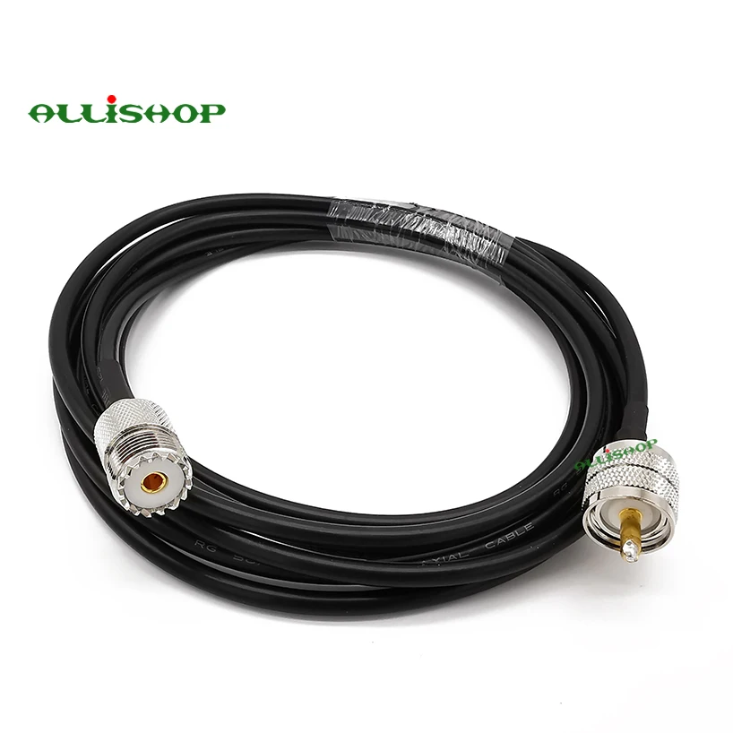 УВЧ телефон со штекером на SO 239 Женский Удлинительный кабель RG58 Pl259 разъем для