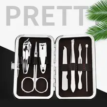 7 шт. из нержавеющей стали машинка для стрижки ногтей триммер для ушей как на картинке выбор Повседневный маникюрный комплект инструментов для маникюра