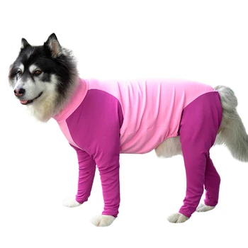 

Big Dog Anxiety Calming Shirt Post Long Sleeves Operative Protection Bodysuit Jumpsuit For Dogs Collar Alternative For Recovery