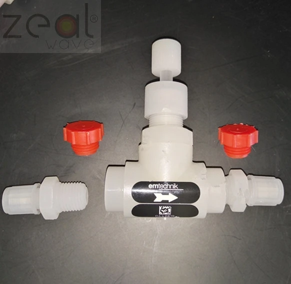 

For S0606-A0305-001 Cems Accessories EM Anti-corrosion Needle Valve PTFE Two Way Probe Valve B070703001