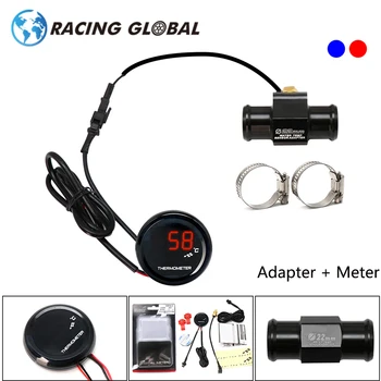 

ALCON-Racing Sensor Water Temp Adapter + KOSO Water Temperature Mini Meter 22mm Universal For Most Motorcycle High quality