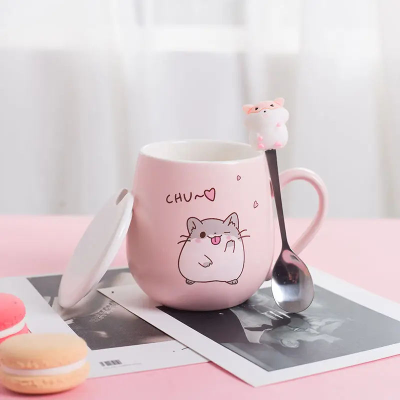 Kawaii Hamster Ceramic Cup (450ml) - Limited Edition