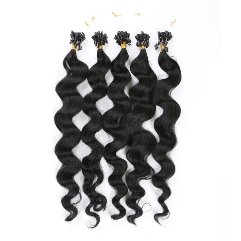 European Deep wave Micro Ring Vrigin Hair Extensions 1g/s #4 #27 Remy Blonde Brown Micro Bead Loop Human Hair Extension