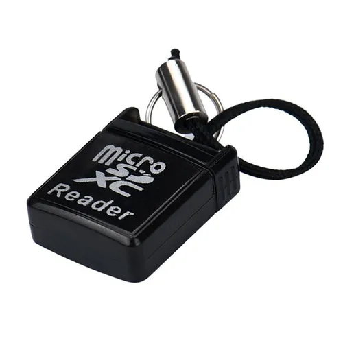 초고속 USB 2.0 미니 카드 리더기, 마이크로 SD, SDXC, TF 카드 리더기, USB C, 마이크로 SD 어댑터, 블랙 미니 2.0 2
