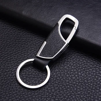 

Leather+ Metal Alloy Car Styling Car Keyring Keychain Key Chain Key Ring for Audi A4 A6 A8 Q3 Q7 BMW M3 M5 E36 E39 F10 F30