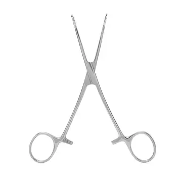 

Portable Piercing Pliers Stainless Steel Reusable Bead Clamping Tool Body Piercing Supply Makeup Scissors