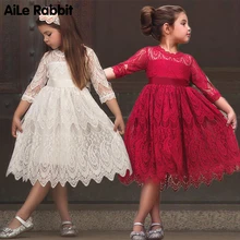 Платья для девочек; кружевное платье принцессы; вечерние платья; Детский костюм; костюм для девочек; Vestidos Niza