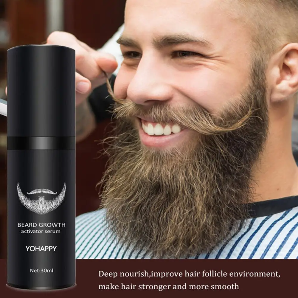Beard Growth Oil Activator Serum Balm + Derma Pen Roller - Image 2