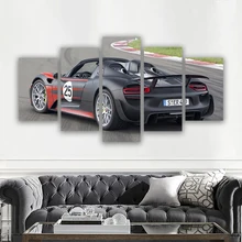 

Porsche 911 GT3 Car Poster 5 Piece Canvas Wall Arts Modular Prints Living Room Picture Bedroom Home Decor Painting Calligraphy