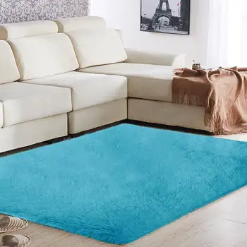 

Area Rug 160x90cm Sofa Bright Multicolored Warm Dining Room Fluffy Rugs Shaggy Carpet Floor Home Decoration Bedroom