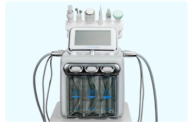 Rejuvenescimento da Pele do rf 6 em 1 Transporte Rápido Hidra Limpeza Profunda Facial Bio-lifting Spa Hidro Microdermoabrasão H2o2 9 RF Bio-lifting Facial Spa Hidro Microdermoabrasão