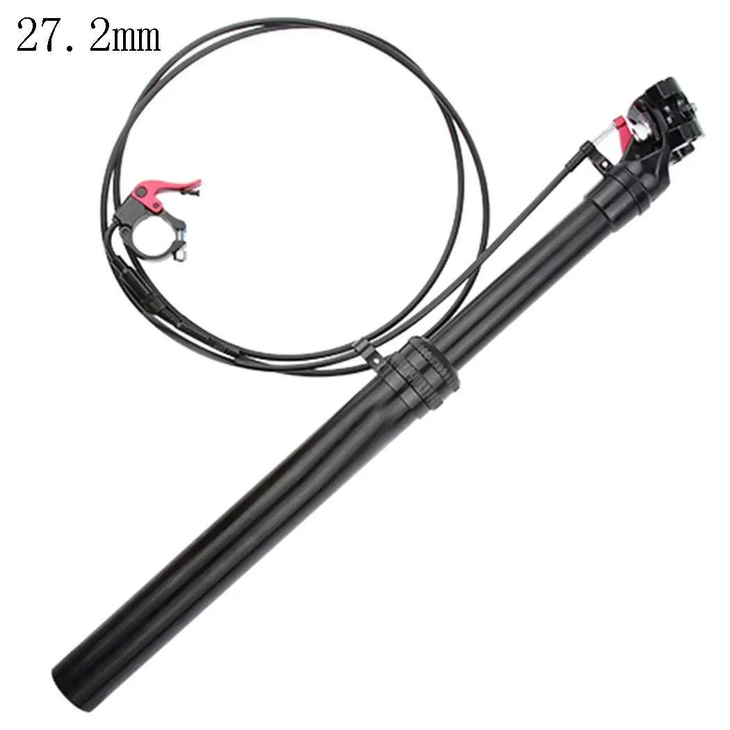 

Mountain Road Bicycle Hand Control Lifting Seat Tube about 100mm/3.9inch Seatpost Sitting Black Tube