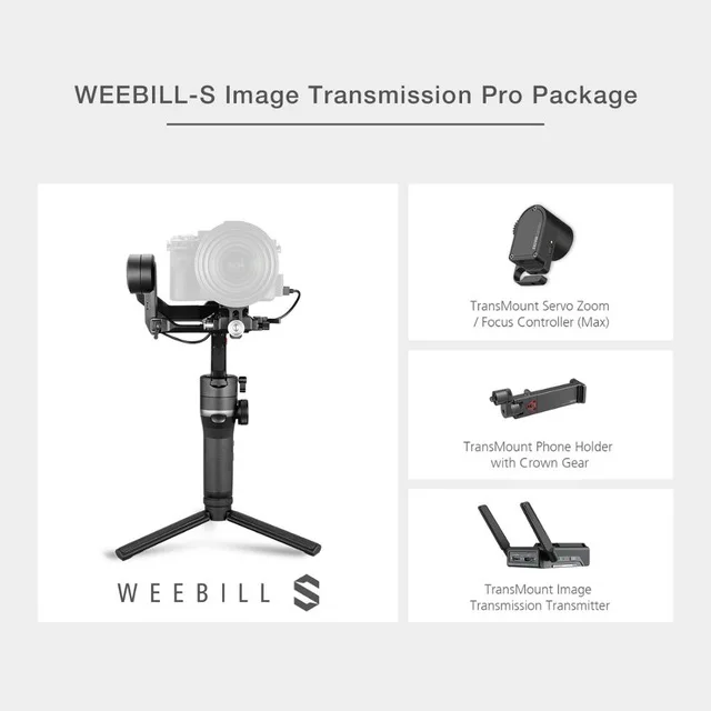 ZHIYUN Weebill S 3-осевой портативный монопод с шарнирным замком штатив «стедикам» для передачи изображения Камера Стабилизатор Для беззеркальных sony pk 2 - Комплект: Package 2
