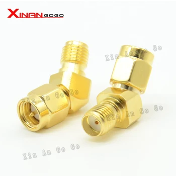 

10pcs/lot RF adapter SMA male to SMA female 45/135 degree Gold-plated