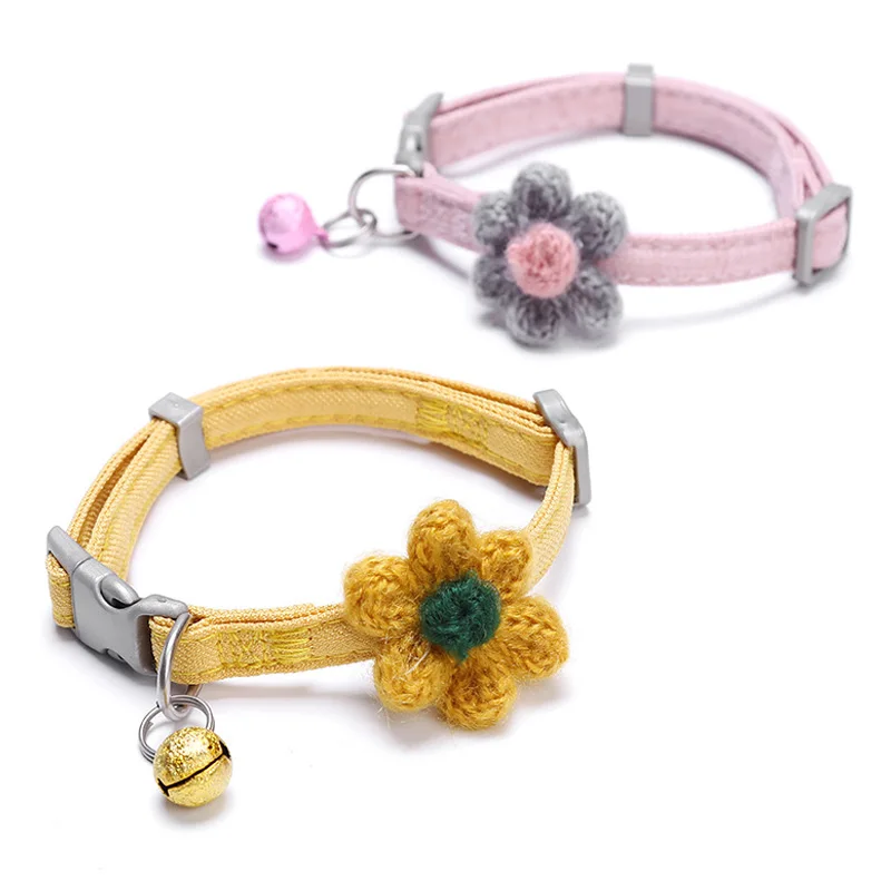 Collar de gato con hebilla ajustable, Cascabel antipérdida duradero, accesorios para mascotas, Collar para perro y gato, 1 ud.