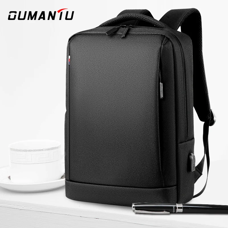 

men's business backpack, large capacity computer bag, waterproof double shoulder backpack, black backpack