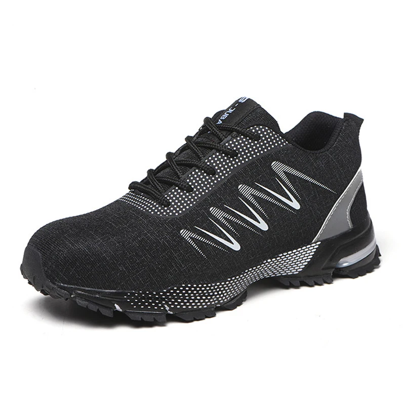 Men's Work Shoes Safety Boots With Steel Toe Shock And Puncture Resistant Protective Work Boots Men Shoes Breathable Sneakers