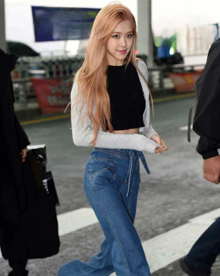 Kpop Korean Celebrity ROSE Women Casual 