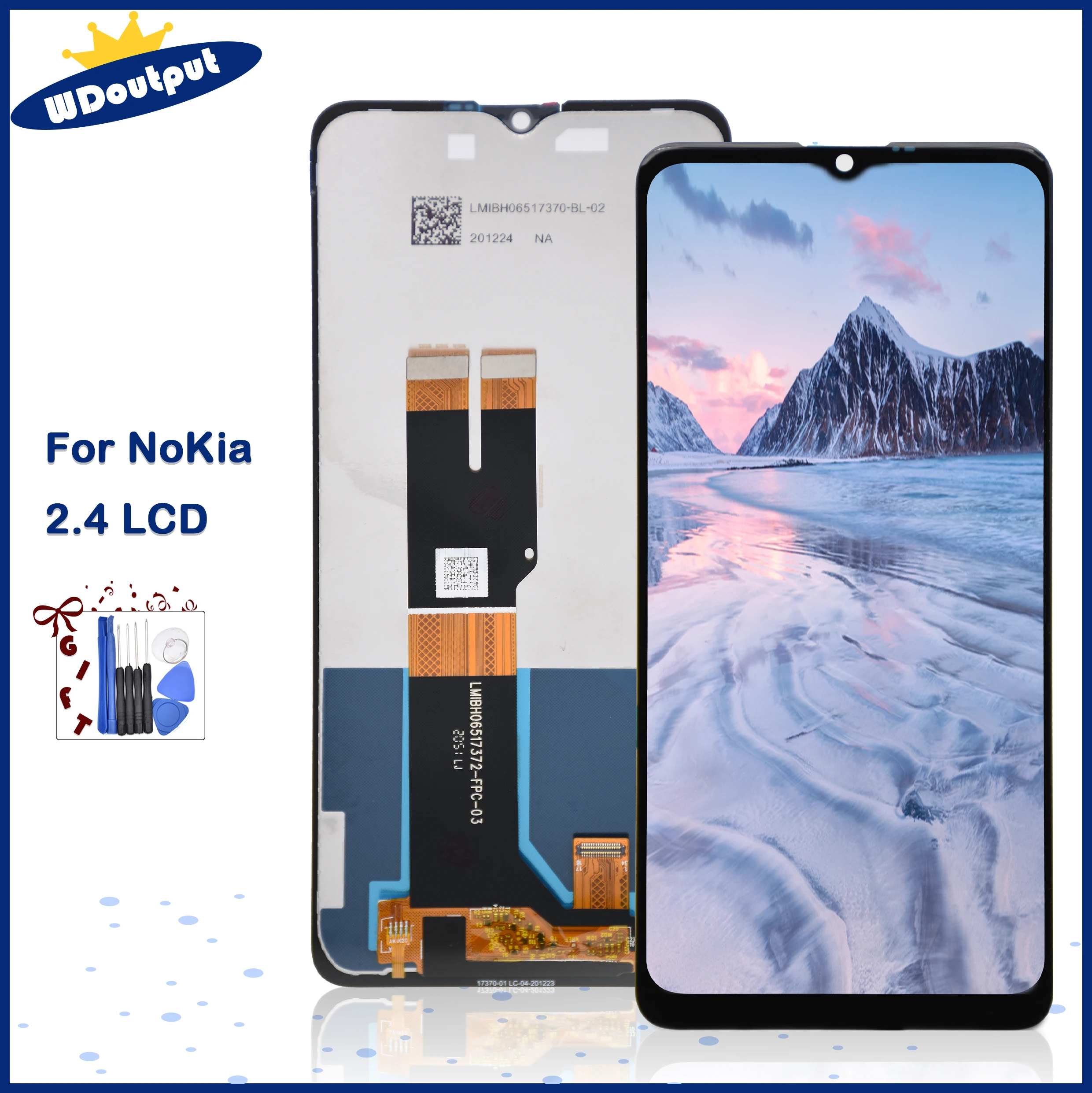 

6.5"For Nokia 2.4 LCD Display Touch Screen Digitizer Assembly Replacment For Nokia 2.4 TA-1277 TA-1275 TA-1274 TA-1270