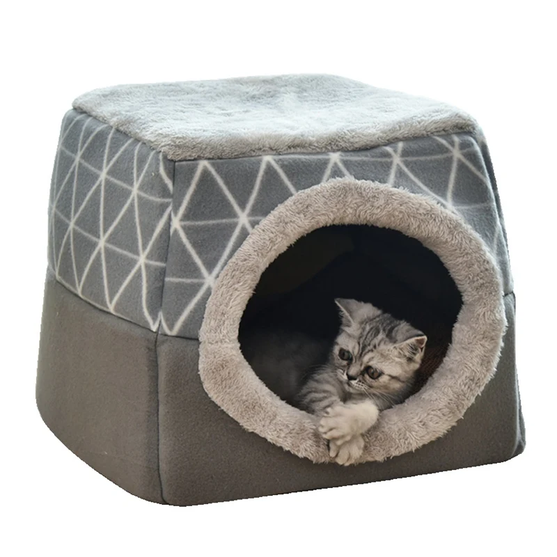 

2019 Dog House Foldable Dog Nest Plush Pet Kennel Skin-friendly House for Puppy Cat Warm Puppy Supplies Durable Pet Product