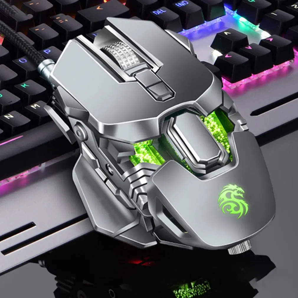 Wired Gaming Mouse Free Drive Gun Dual Mode Wired Mouse Video Game Competitive Pressure Gun Wired Mouse