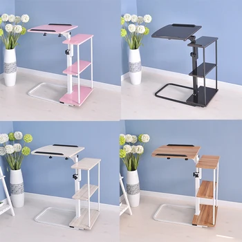 

Adjustable Computer Desk Home Laptop Table Simple Modern Mobile Computer Table Can rotate and with Lifting Bedside Laptop Tables