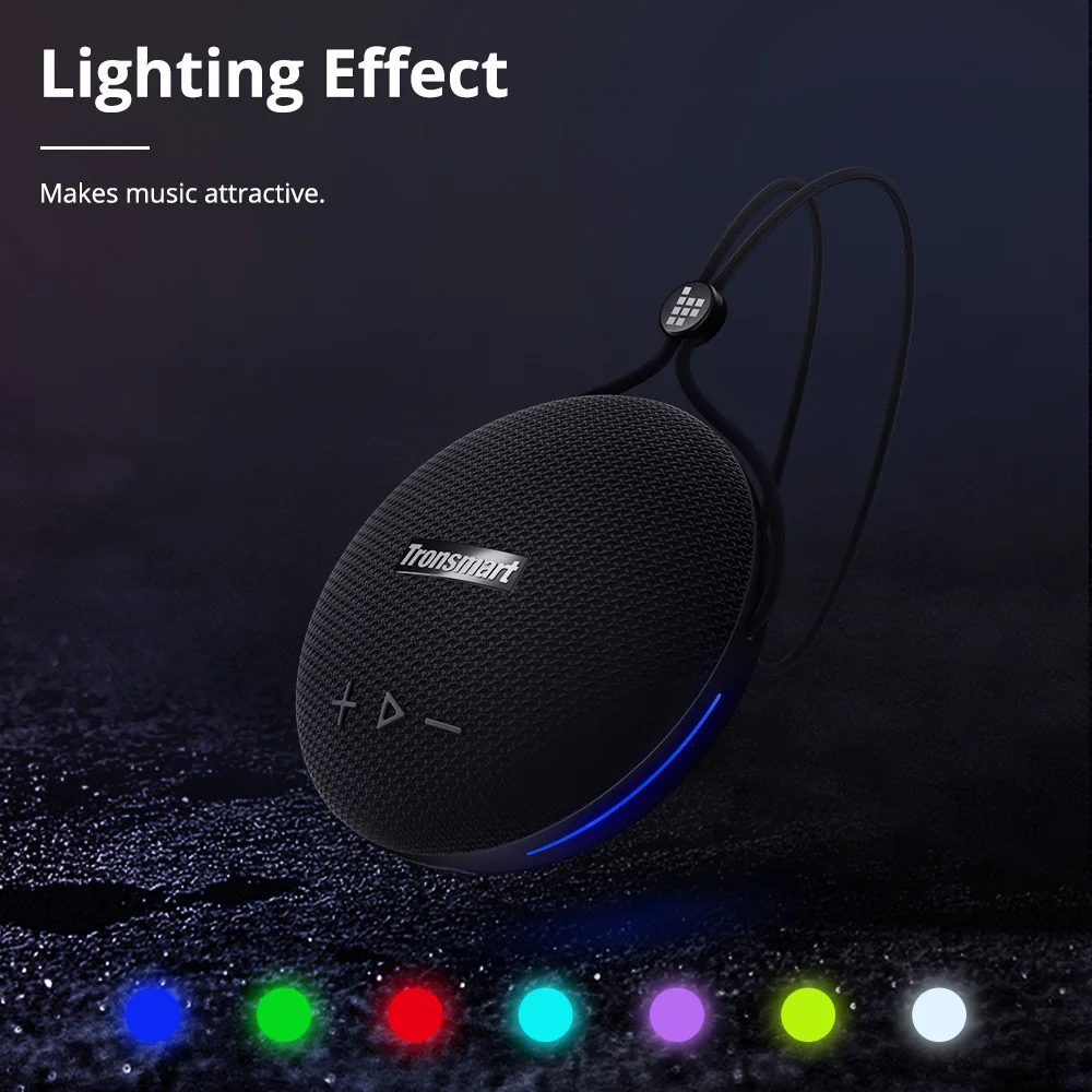 US $29.99 - 59.24 Tronsmart Splash 1 Bluetooth Speaker with True Wireless Stereo, Dual Drivers, IPX7 Waterproof, 24-hour Playtime Portable Speaker