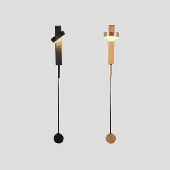 

Creative Minimalist LED Bedside Wall Lamp, Nordic Modern Corridor Aisle Lamp, Rotatable Dimmable Bedroom Lamp