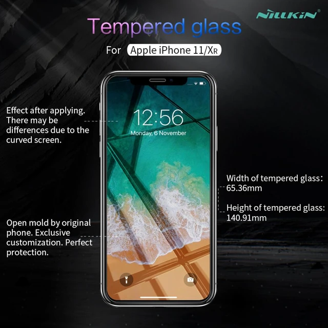 Nillkin Tempered Glass for iPhone XR X Xs 11 Pro Max 12 Mini 0.33