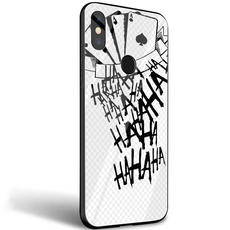 Ca mi seta Coringa HAHAHA стеклянный чехол для телефона Xiaomi mi 8 Lite 9 A1 A2 Red mi Note 5 6 7 Pro 6A 4X Pocophone F1 чехол - Цвет: G10