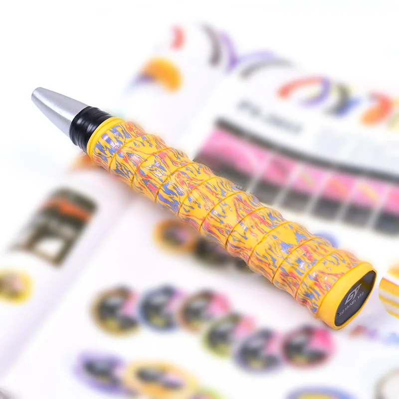 Сквош сцепление Противоскользящая Лента обертывание камуфляж утолщенная пот полоса ручка - Цвет: Yellow