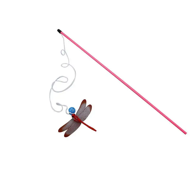 

3PCS Cat Teaser Wand Training Dragonfly Bell Cat Wand Toy Playing Toys For Cat Interactive Tools Pet Supplies игѬђки для коек