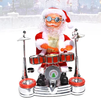 

1pc Dancing Christmas Doll Musical Battery Operated Figure Holiday Decoration Tabletop Ornaments