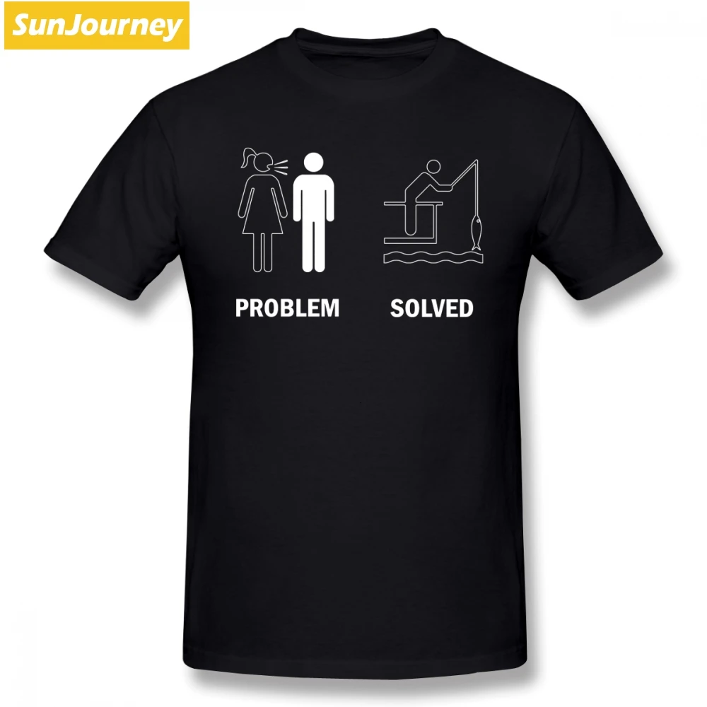 

Problem Solved By Fishing Men T Shirt Top Family 5xl 5xl 5xl O-Neck Cotton Custom Short Sleeve Men's Clothes