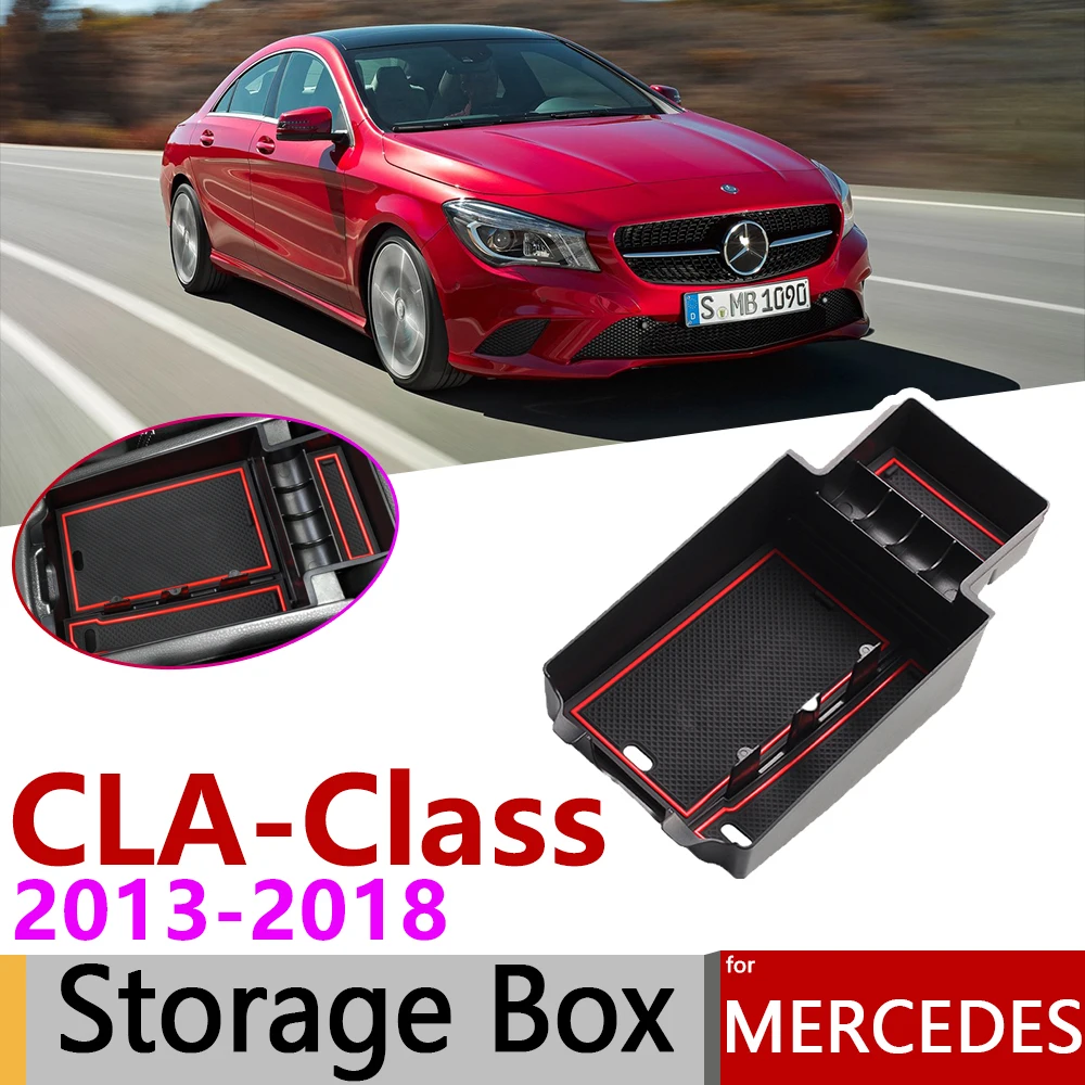 Для Mercedes Benz CLA C117 W117 2013 ~ 2018 центральный подлокотник коробка для хранения