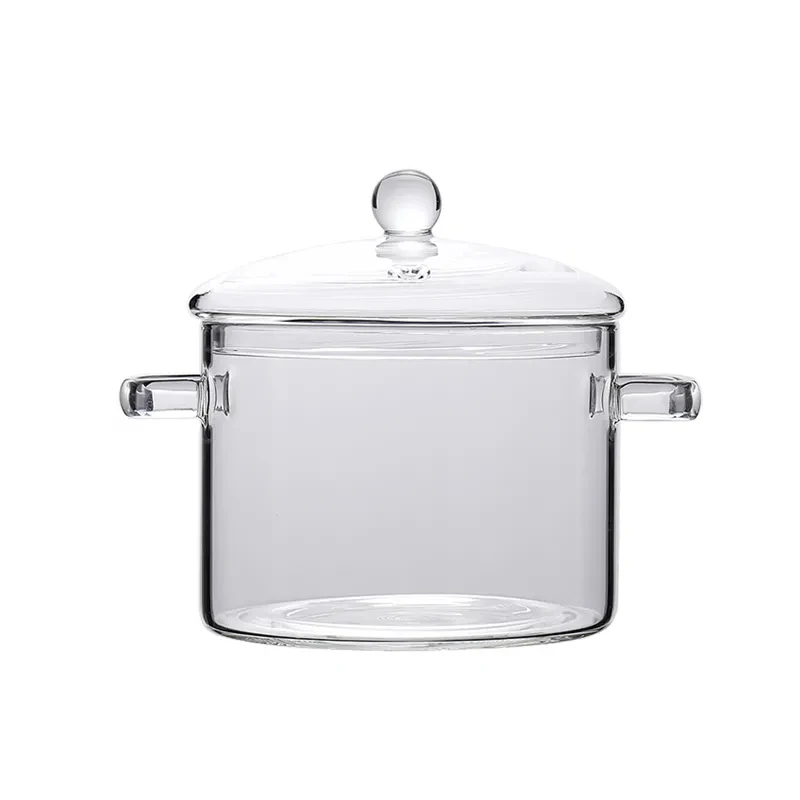 glass stovetop pot Small Stew Pot Clear Pot Glass Cookware Glass Pot  Kitchen