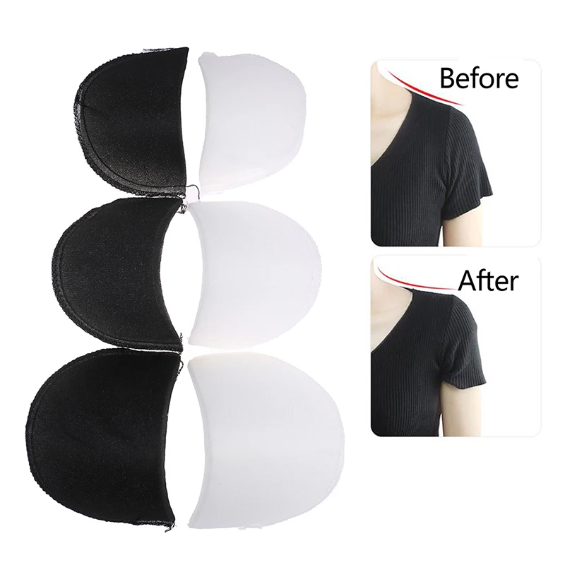 10pcs=5Pairs S M L Shoulder Pads Soft Padded Shoulder Pad Encryption Foam  For Blazer T-shirt Clothes Sewing Accessories