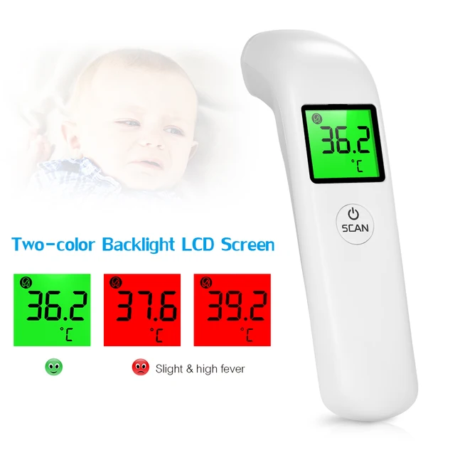 Termometer Inframerah Termometer Dahi Non Kontak Termometer LCD Display Tinggi Precision Handheld Suhu Meter 2020 1