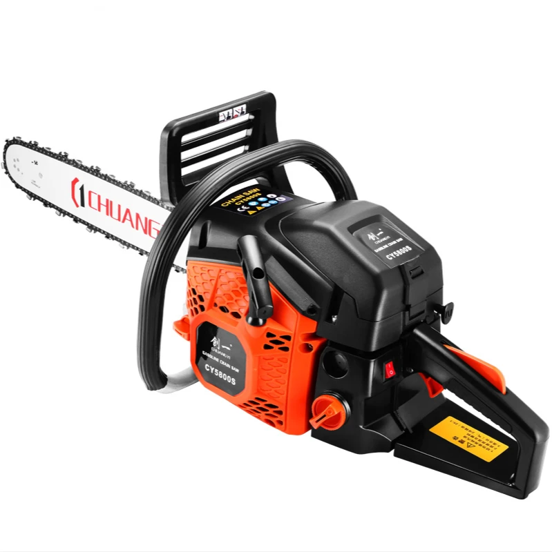 Professional Wood Cutting Machine Chain Saw 58cc Gasoline Chain Saw 18