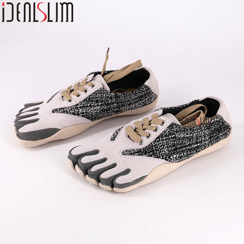 IDEALSLIM Five Toes Shoes Men Running Shoes Barefoot Shoes for Outdoor