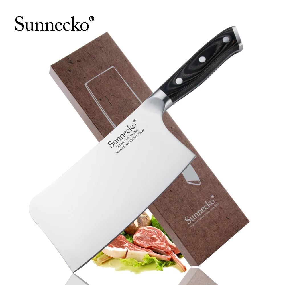 Sunnecko 6 5 &quotнож-Кливер костяной резак немецкий 1 4116 стальное лезвие китайский нож