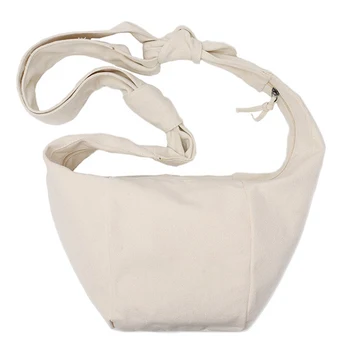 

Korean Handbag INS Canvas Knotted Dumpling Shoulder Messenger Crossbody Bags for Women Bolsa Torebki Damskie Casual Sac A Main