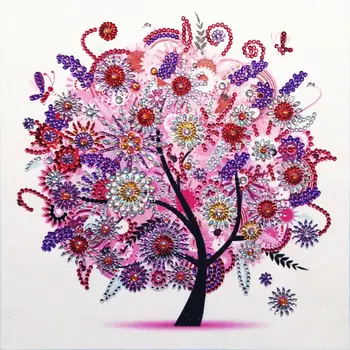 

Flower Tree 5D Special Shaped Diamond Painting Embroidery Needlework Rhinestone Crystal Cross Craft Stitch Kit DIY 425D