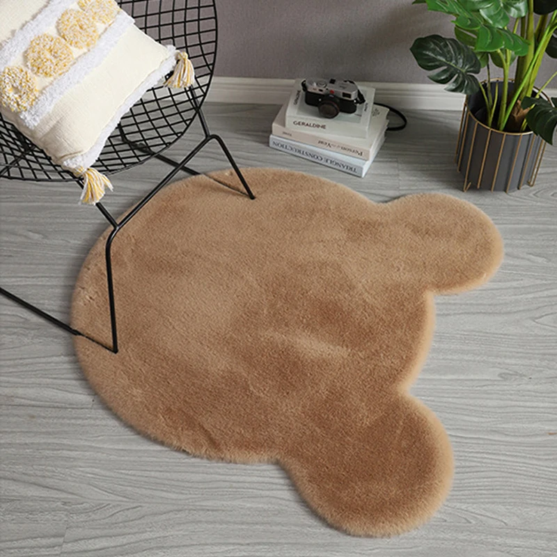 Niedlicher Bärenteppich, superweicher Teppich, moderner Innenteppich, Wohnzimmer, Schlafzimmer, rutschfester Teppich, rutschfeste Matte, Fußmatte_voghion.com