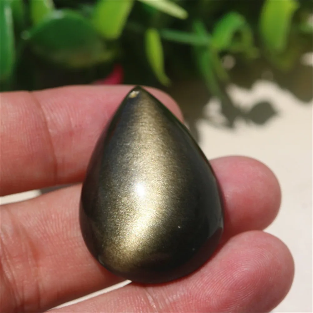 Gold Obsidian Pendant (2)