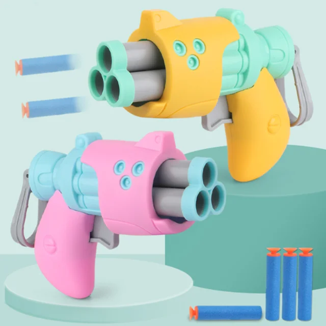 Children Gun Toys Kids Weapon Foam Soft Bullet Toy Gun Launcher Kids Outdoor Harmless Shooting Game Sports 2