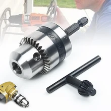 

1pc Drill chuck 3/8 inch 24UNF 1.5-10MM Keyless Steel Rotary Connecting