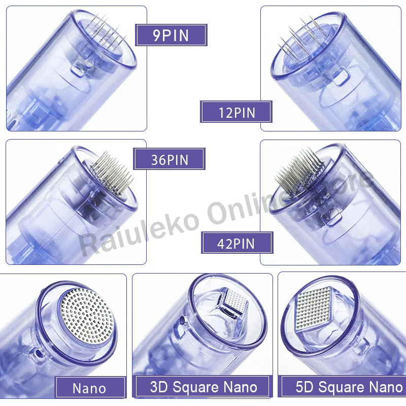 100/50/30/10 Pcs Tattoo Nano MYM Needles Tip Microneedling 9/12/36/42/Nano/3D/5D Square Nano Bayonet Cartridge Tattoo Needles